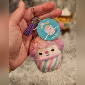 CUSTOM Declan the Cotton Candy hair Clown Keychain. New Crossover Series